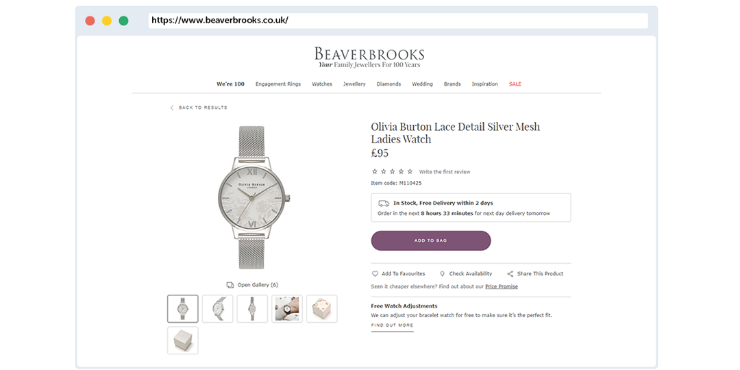 Beaverbrooks Ecommerce Review